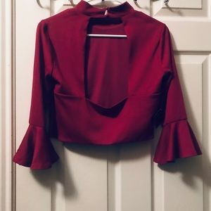 Nasty Gal Tops - Nasty Gal burgundy shirt Nasty Gal Tops - Nasty Gal burgundy shirt
